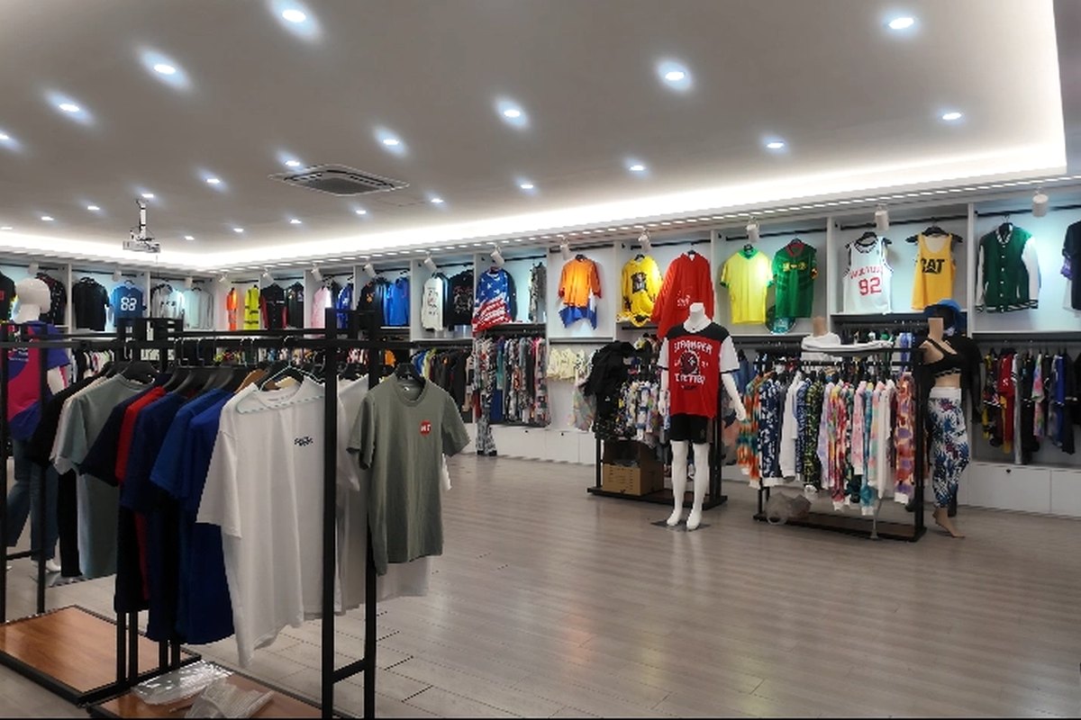 Apparel showroom and product display area