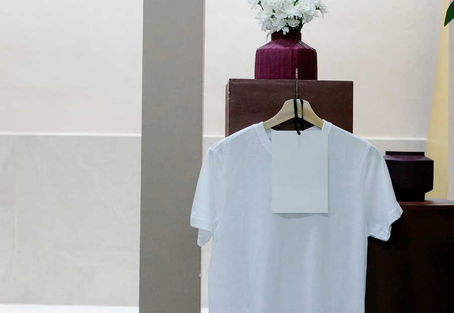 Private label T-shirt labels hang tags and packaging